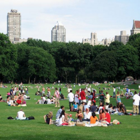 Mensen in Central Park