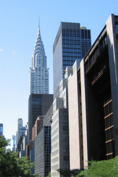 Vergezicht op het Chrysler Building