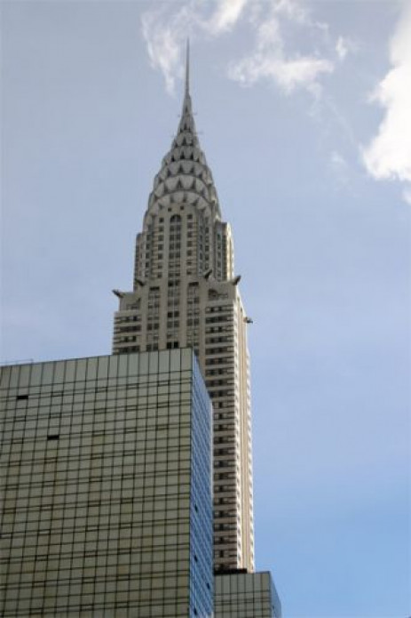 Zicht op het Chrysler Building