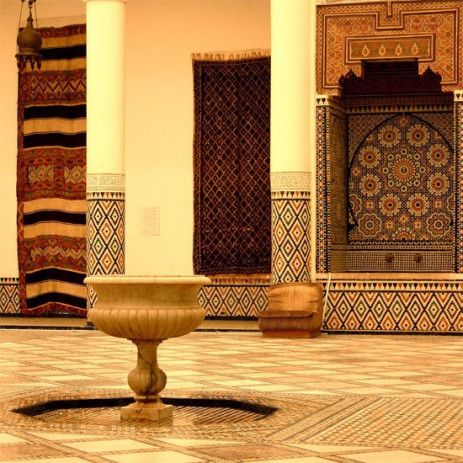 Binnenzicht op het musée de Marrakech