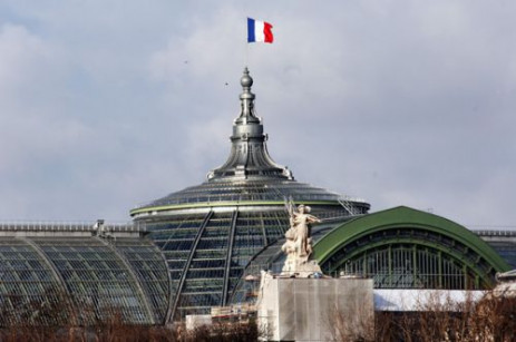 Franse vlag op het Grand Palais