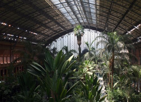 Tuin in het Station Atocha