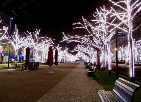 Kerstversiering op Unter den Linden