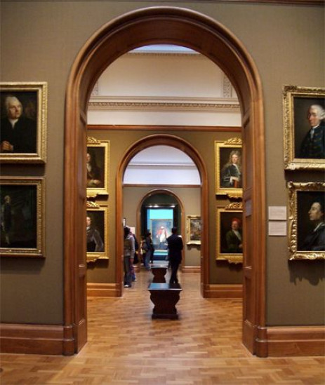 Binnen in de National Portrait Gallery