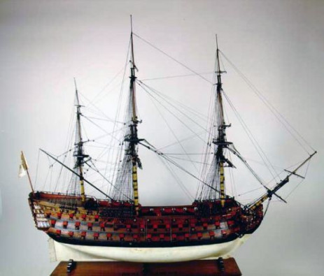 Schaalmodel in het Museo Naval