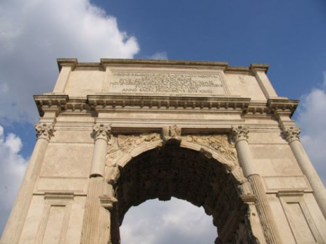 Triomfboog op het Forum Romanum