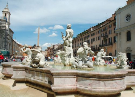 Fontein op de Piazza Navona