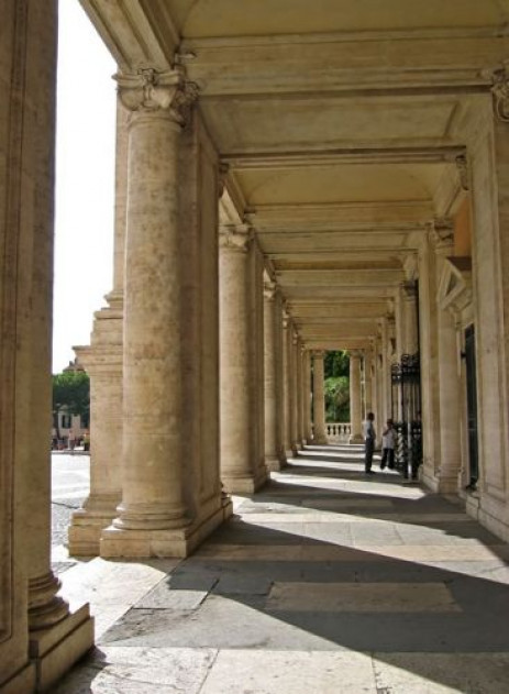 Zuilengang bij de Capitolijnse musea