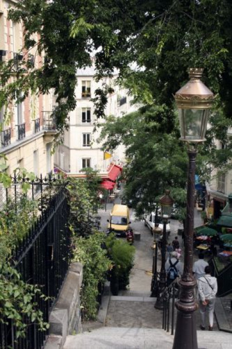Zicht van op Montmartre