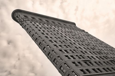 Lengte beeld van het Flatiron Building