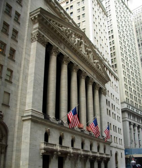 Beursgebouw in Wall Street
