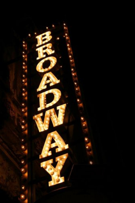 Reclamebord in het Broadway Theatre District