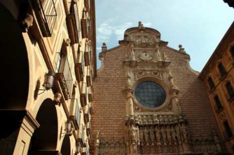 Detail van de abdij Santa Maria de Montserrat
