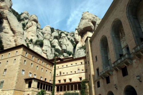 Beeld van de berg Montserrat