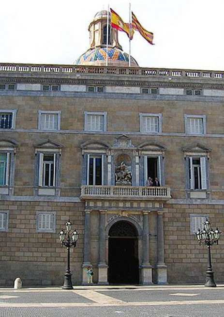 Deur van het Palau de la Generalitat