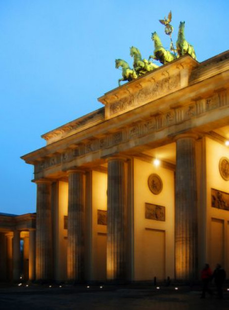 Lichten op de Brandenburger Tor