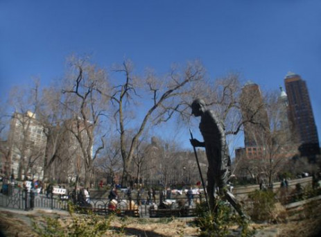 Standbeeld op het Union Square