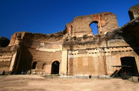 Zicht op de Thermen van Caracalla