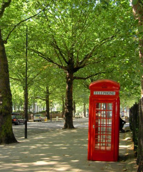 Telefooncel in Notting Hill
