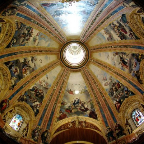 Plafond in de Basilica de San Francisco El Grande