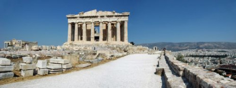 Zicht over de Akropolis