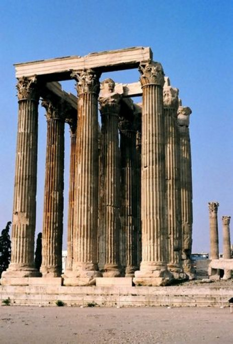 Restanten van de Tempel van de Olympische Zeus