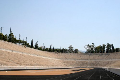 Tribunes van het Stadion Panathinaiko