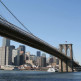 Zicht op de Brooklyn Bridge