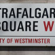 Naambord van Trafalgar Square
