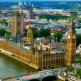 Luchtbeeld van het Palace of Westminster