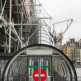 Uitgang van het Centre Pompidou