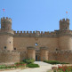 Vooraanzicht van het Castillo de los Mendoza