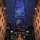 Nachtbeeld van Rockefeller Center