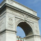 Zicht op de Washington Arch