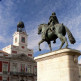 Ruiterbeeld bij de Puerta del Sol